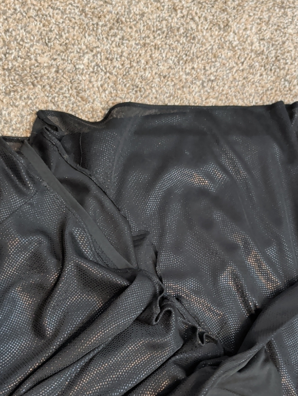 MARINA Black Sleeveless Maxi Dress w/ Metallic Shimmer - Size 6 - Picture 6 of 9